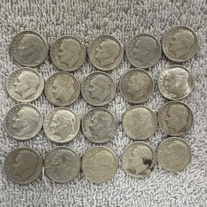 20 Roosevelt Dimes  90% silver