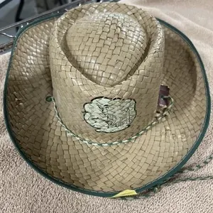 CHILD'S STAW HAT MINOR DAMAGE