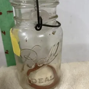 BALL JAR WITH GLASS LID