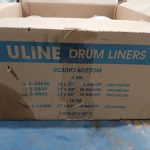 Box Round bottom Uline Drum liners S-14456,