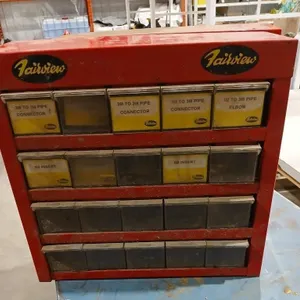 Metal Fairview fittings 20-drawer cabinet with