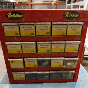 Metal Fairview fittings 20-drawer cabinet with