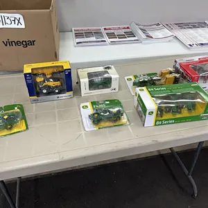 FARMALL 100 YEAR ANNIVERSARY SET, JD8R SERIES TRACTORS, JD 9RX590 TRACTOR w/ SCRAPERS & MORE