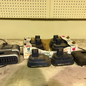 6 Mastercraft 18V Batteries, 2 Chargers