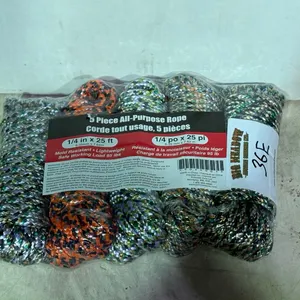1/4" x 25ft All-purpose rope 5 pack