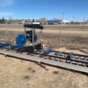 Range Road Bandsaw Mill Model RR5022A, with Log Clamps, Quantity of Blades, 2 New, 3 Used, 22.5 Hours, 20’ Deck, S/N 22A031111, *Log Grapple Included 