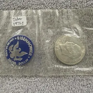 1971 S Silver Eisenhowser UNC