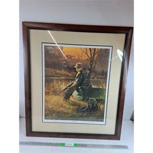 Wood Framed Greenwings Print by Ralph McDonald 34" x 30" - PICK UP