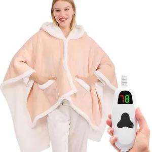 SEALED $53 greenoak Wearable Heated Throw Blanket