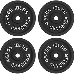 NEW $198 (10Lb) Cast Iron Weight Plates 4PK
