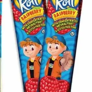 5x JOVY FRUIT ROLLS - RASPBERRY 0.75oz