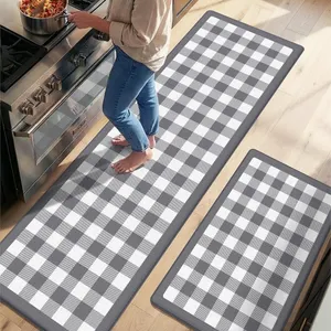 SEALED $70 DEXI Plaid Checkered Kitchen Mats for F