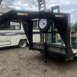 Gooseneck 2-Axle Car Hauler Trailer w/Ramps