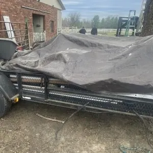 Bumper Pull Single Axle Trailer w/Gate & Ramp