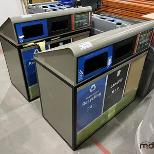 (2) Beige 3-Compartment Disposal Bins
 UNRESERVED