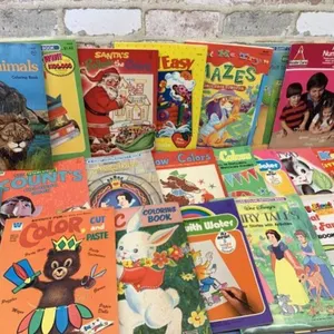 BOX LOT: 20 ASSORTED CHILDRENS COLORING &