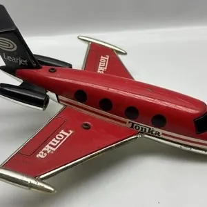 Vintage Pressed Steel & Plastic Learjet Tonka toy