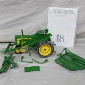 JD Mod. 720 w/80 Blade & 45 Loader & Mower