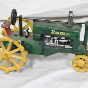 JD Cast Iron Tractor w/Iron Wheels
