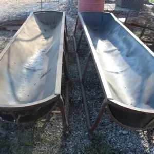 Two 11' Poly Feed Bunk