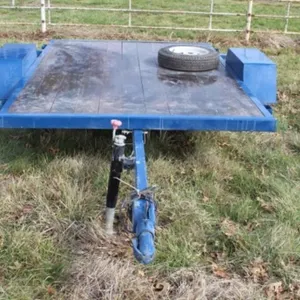 7.10' x 5.4' Tilt Bed Trailer, Wood Floor, 2" Ball