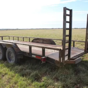 20' HD Equipment Trailer w/5' Fold Up Ramps