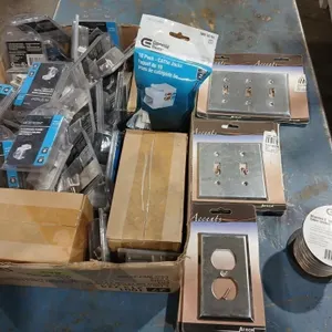 NEW box of assorted F-connectors, CAT5e jacks,