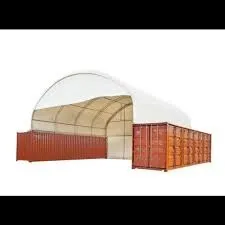 StanForge-DT4041CF  40' x 40' Dual Truss Container Shelter with endwall   (GST 5% & PST 7% charged)