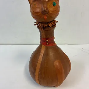 Cat Decanter. 12” tall