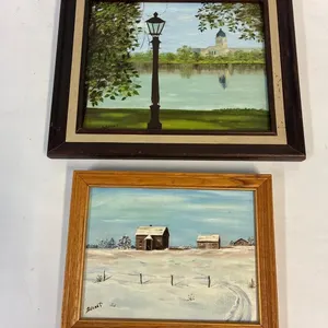 S Grant paintings. 12 x 20 and 9” x 7”