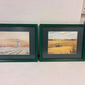 S Larson country paintings. 15” x 12”