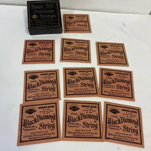 10 Black Diamond Hawaiian Guitar SteelStrings