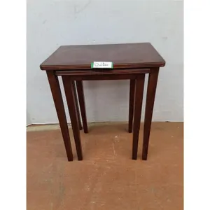 * Pair of Mahogany Nesting Tables - Largest = 18.5x13x22" - Pickup Only