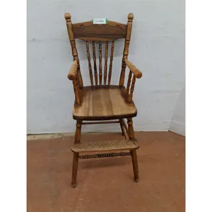 * 1940's Pressed Wood High Chair - 36" High Back - Pickup Only