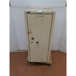 * Vintage Tann Metal Safe - 25x16x42" - Missing 1 Key - Cannot Ship, Dolly Not Included