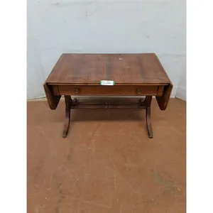 * Antique Mahogany "Victorian Style" Drop-Leaf Console Table - 29x18x18" Compact - Cannot Ship