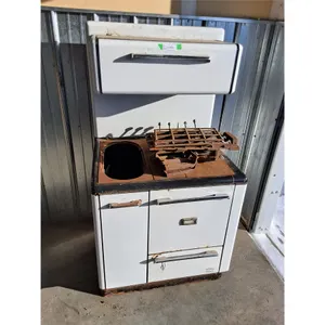 ~ Vintage Findlay Meteor Wood-Burning Stove - 24X31X58" - Pickup Only
