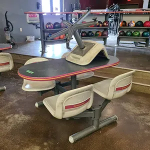Brunswick Table Set with Integrated Seats & Additional Non-Fixed Seat