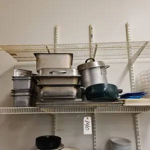 Commercial Kitchen Cookware and Storage Items