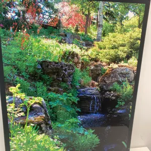 Artwork of a Bridge over creek