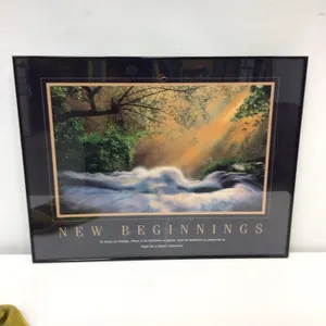 Motivational art “New Beginnings” 26.25”w x 20.25”h