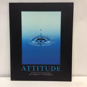Motivational art “Attitude” 24”w x 30”h