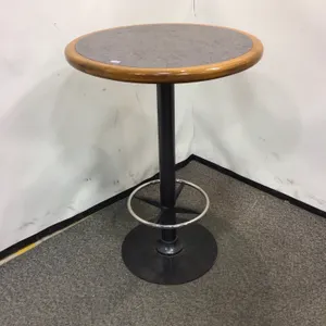 Tall Round table with Footring 30"d x 30"w x 42"h
