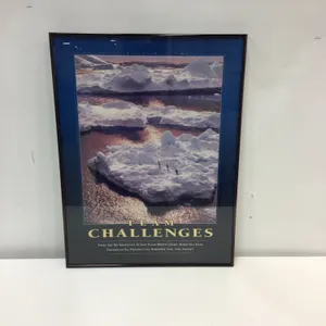Motivational art “Team Challenges” 18.25”w x 24.25”h