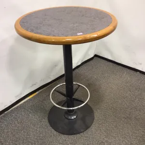 Tall Round table with Footring 30"d x 30"w x 42"h