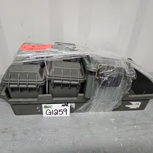3 Plastic Ammo Boxes with Tray - Qty 1