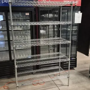 Metro Style 5 Tier Chrome Plated Shelving Unit - 48" x 21" - NSF Approved