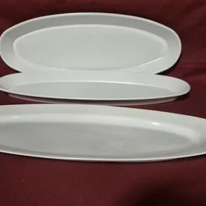 (2) DSI 22-1/4" Melamine Oval Serving Platters - Model # C1448, (1) 24" Melamine Oval Serving Pla...