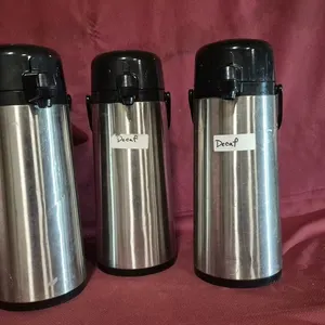 (3) Service Ideas 2.2 Liter Push Button Airpots - NSF Approved