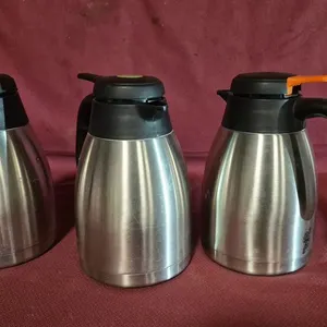 (3) Service Ideas Stainless Steel 1.2 Liter Coffee Carafe - Model # PWL-A121